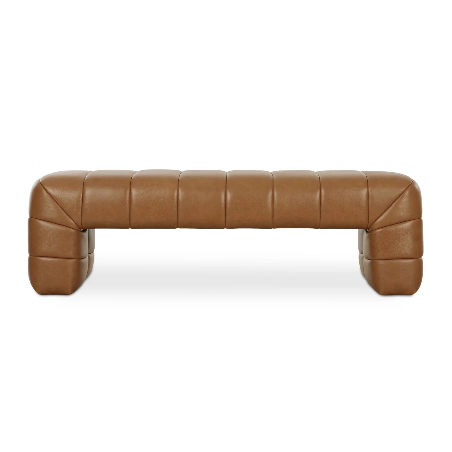 Luxury Channel Upholstered Bench European Style for Villa