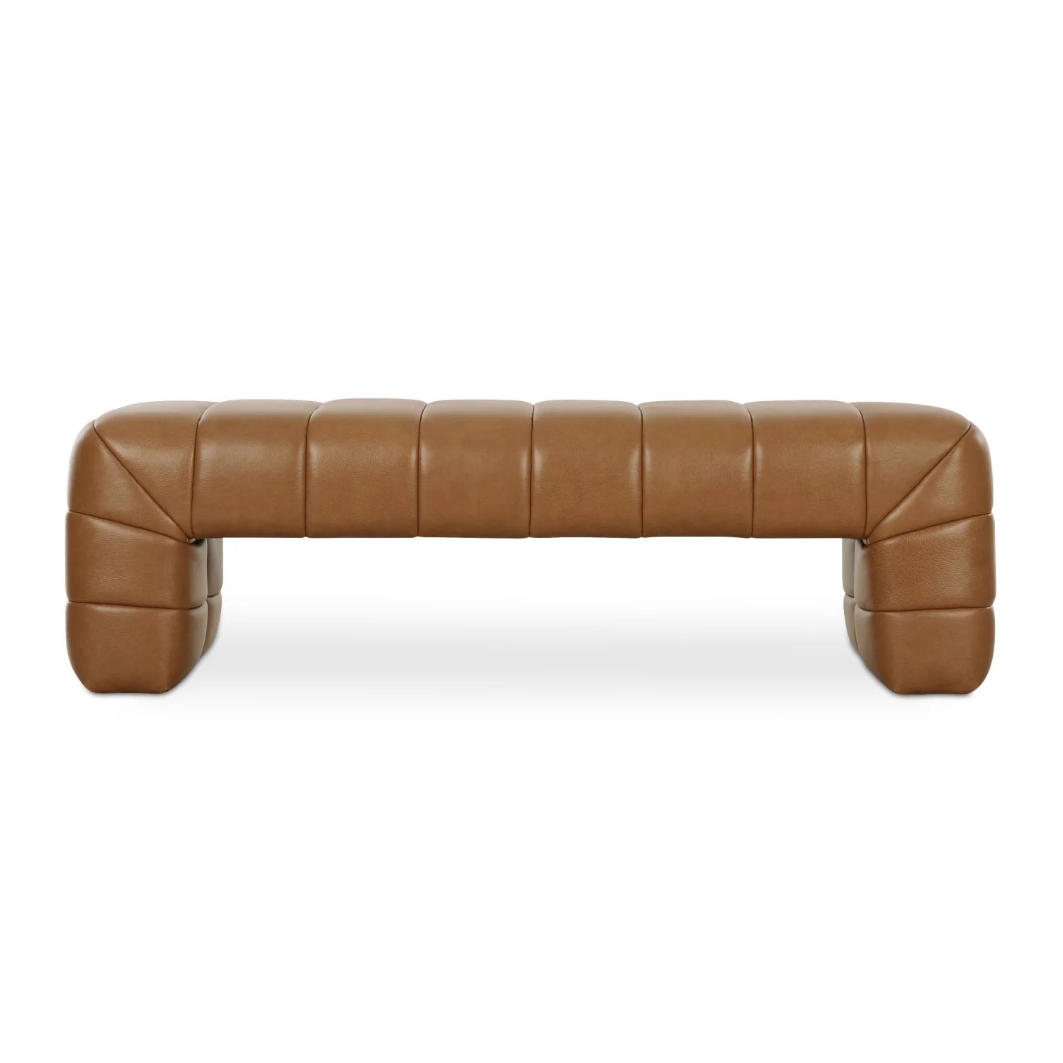 Luxury Channel Upholstered Bench European Style for Villa