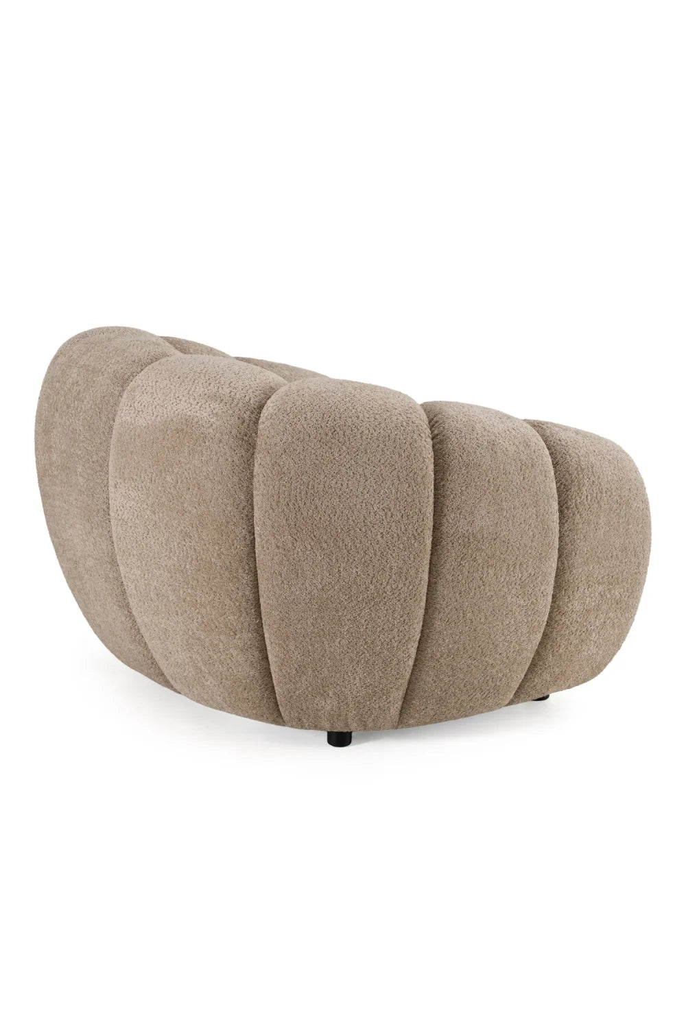Luxury Channel Upholstered Lounge Chair Modern Italian Style for Villa