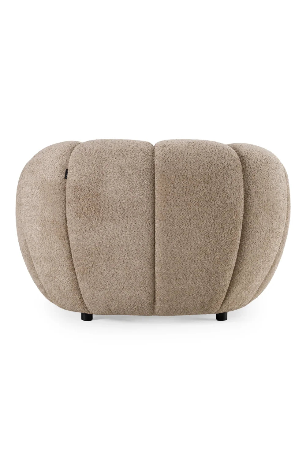 Luxury Channel Upholstered Lounge Chair Modern Italian Style for Villa