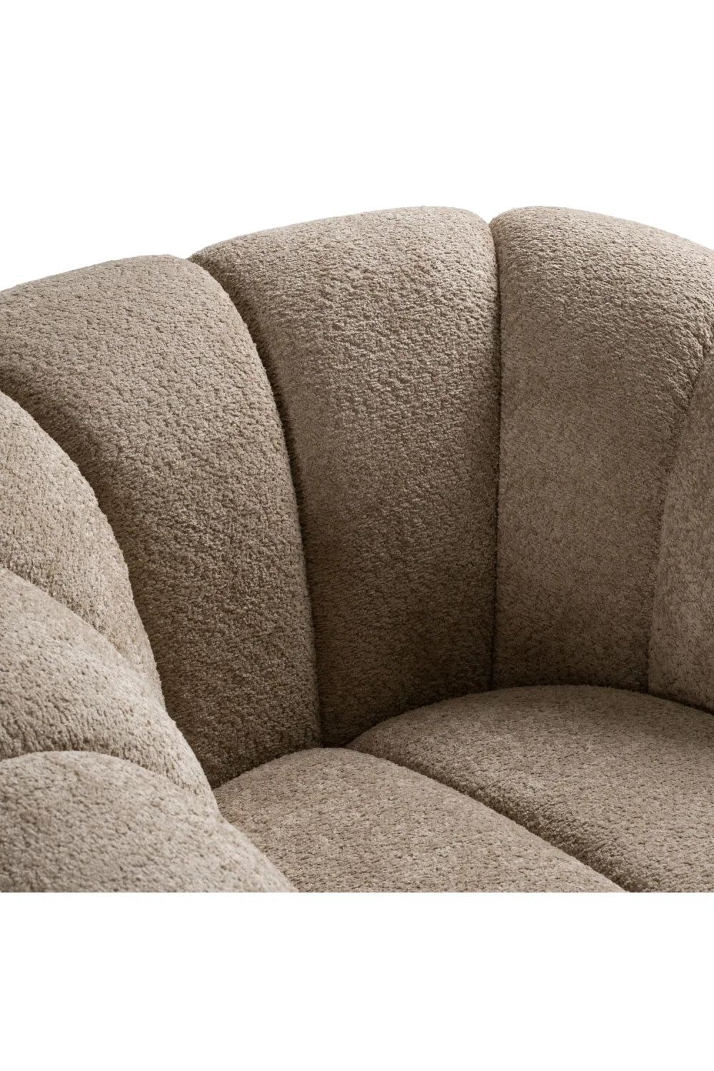 Luxury Channel Upholstered Lounge Chair Modern Italian Style for Villa