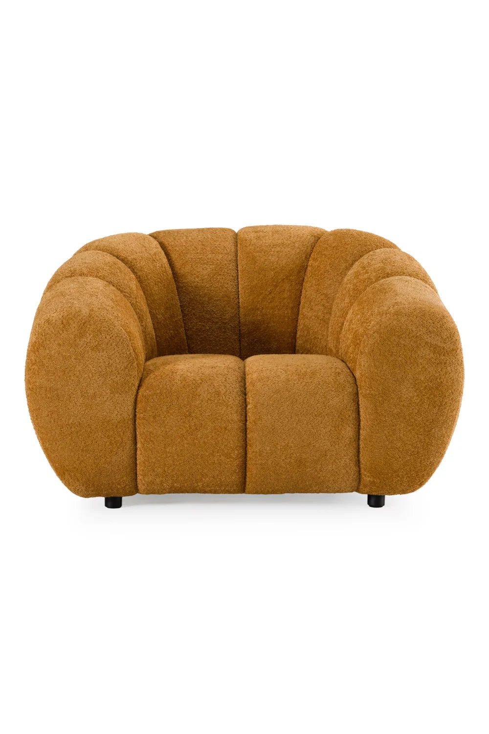 Luxury Channel Upholstered Lounge Chair Modern Italian Style for Villa