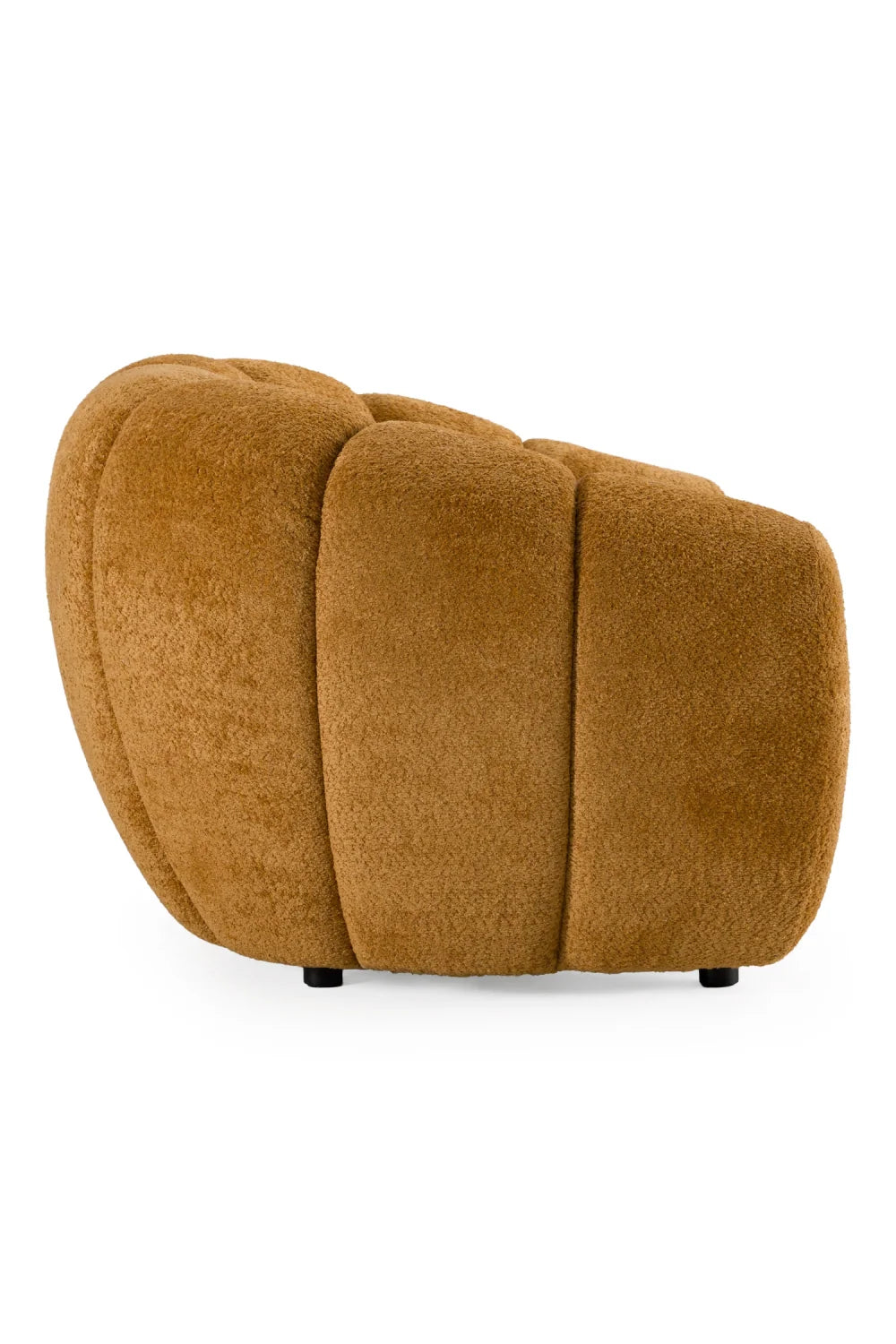 Luxury Channel Upholstered Lounge Chair Modern Italian Style for Villa