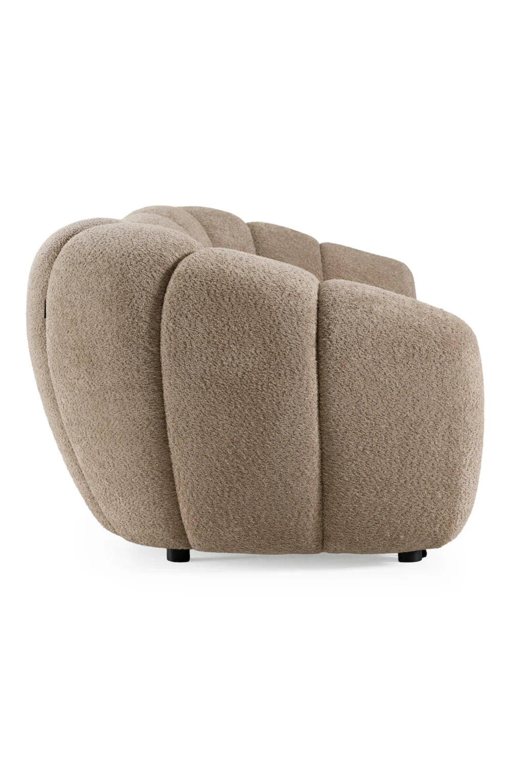 Luxury Channel Upholstered Sofa Modern Italian Style for Villa