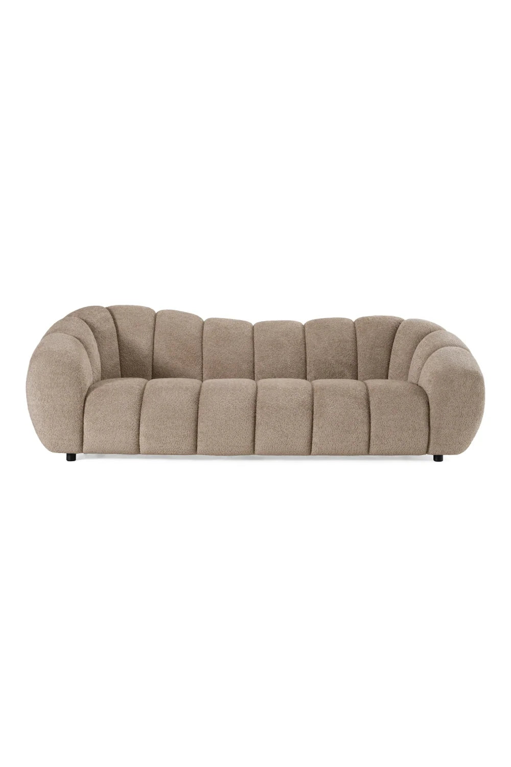 Luxury Channel Upholstered Sofa Modern Italian Style for Villa