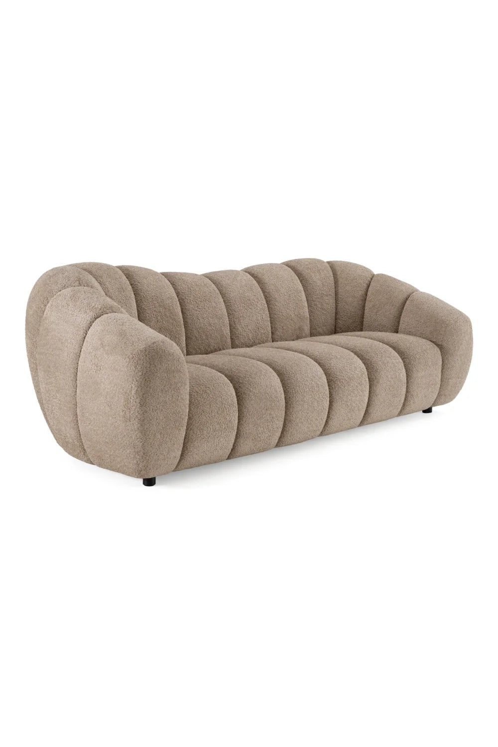 Luxury Channel Upholstered Sofa Modern Italian Style for Villa