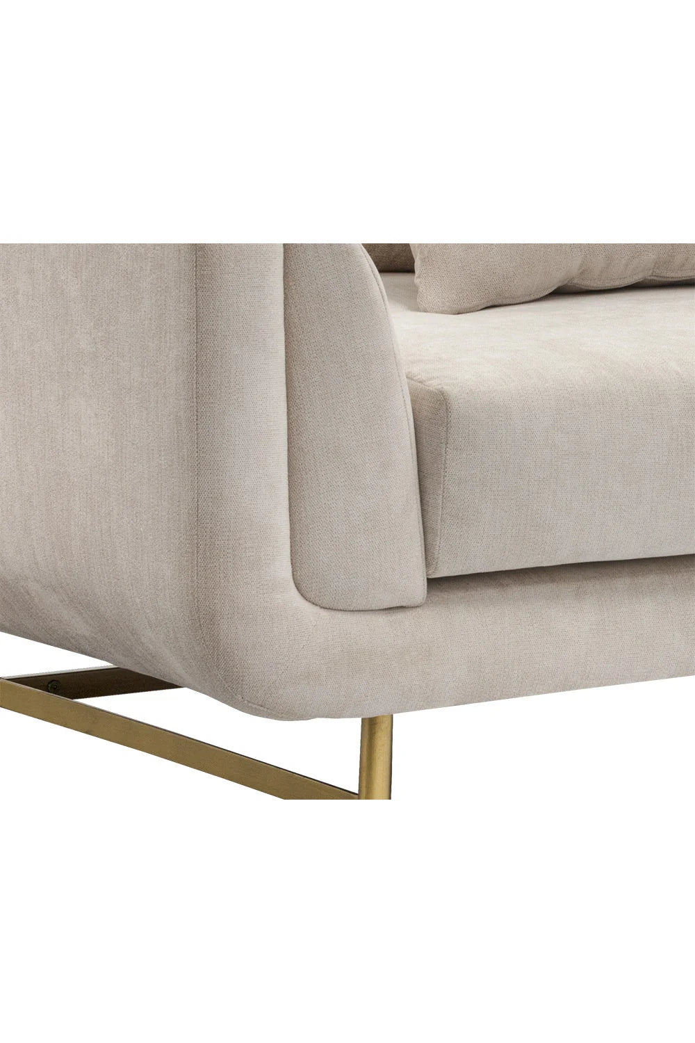 Luxury Channeled Fabric Sofa Modern Italian Style for Villa