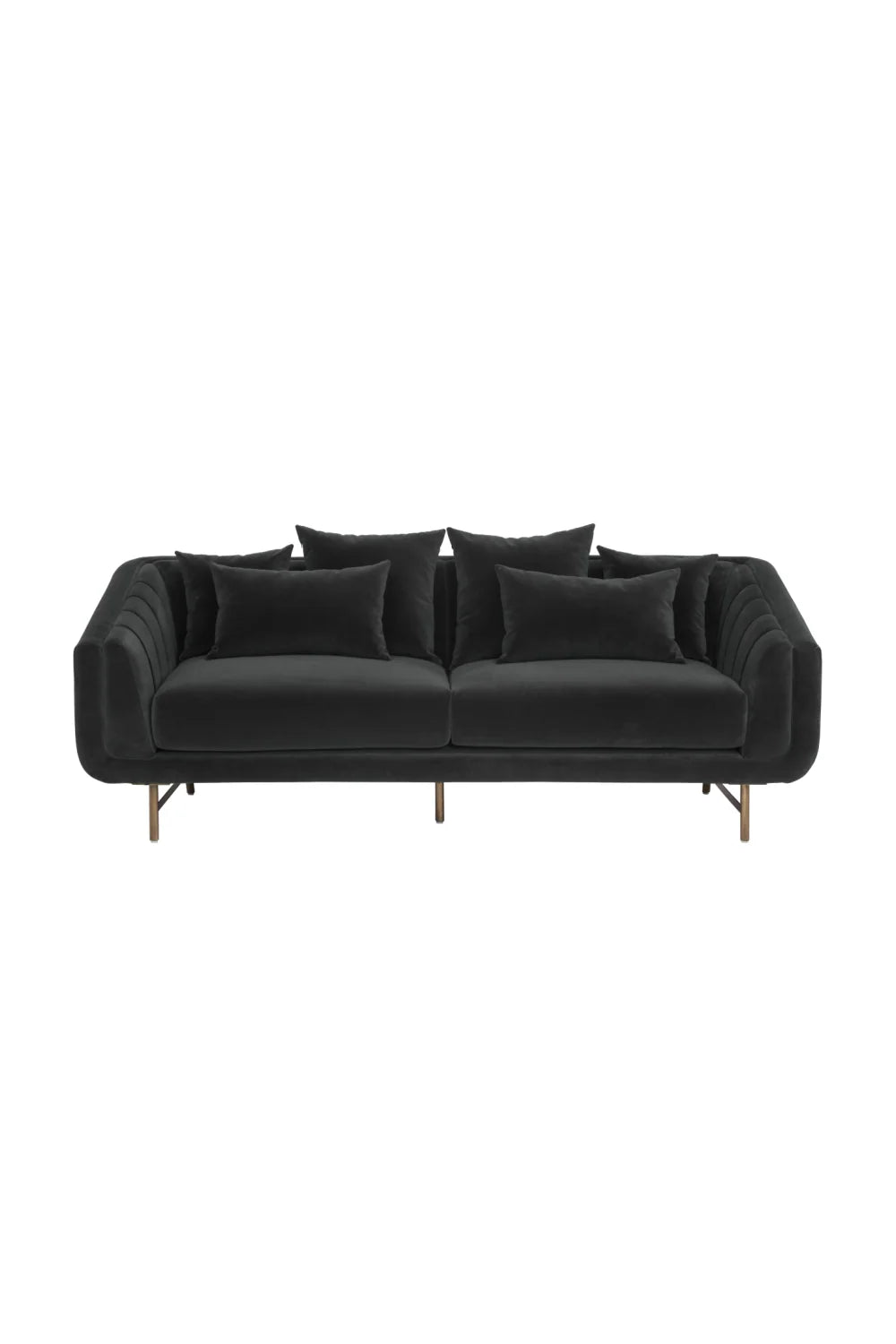 Luxury Channeled Fabric Sofa Modern Italian Style for Villa