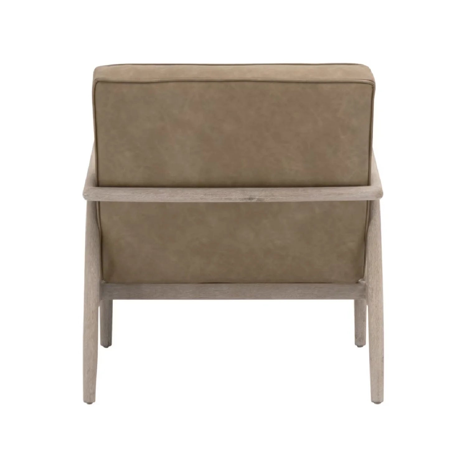 Luxury Channeled Leather Lounge Chair Modern Italian Style for Villa