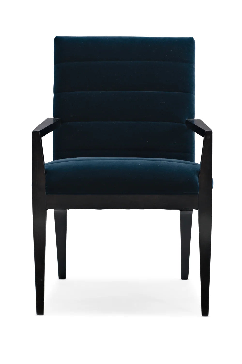 Luxury Channeled Upholstered Dining Armchair European Style for Villa