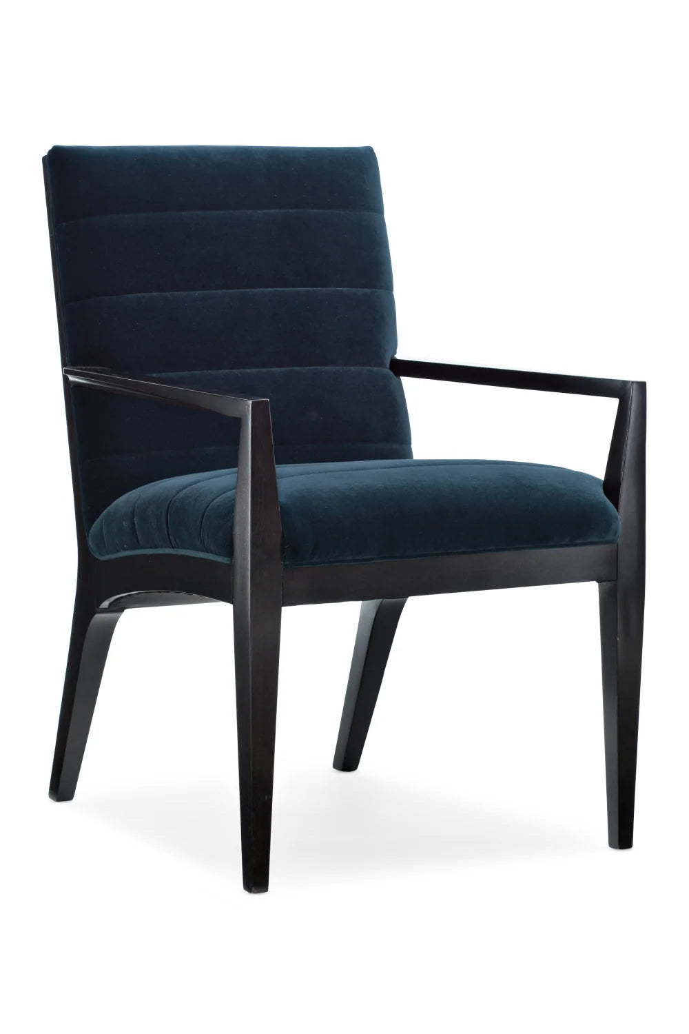 Luxury Channeled Upholstered Dining Armchair European Style for Villa