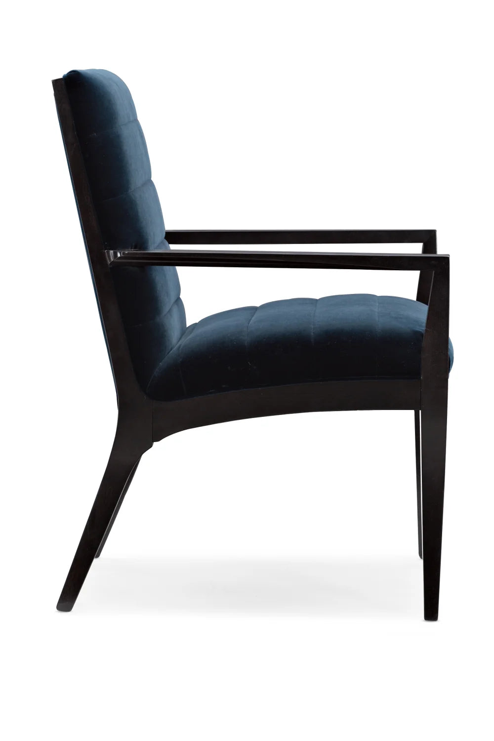 Luxury Channeled Upholstered Dining Armchair European Style for Villa