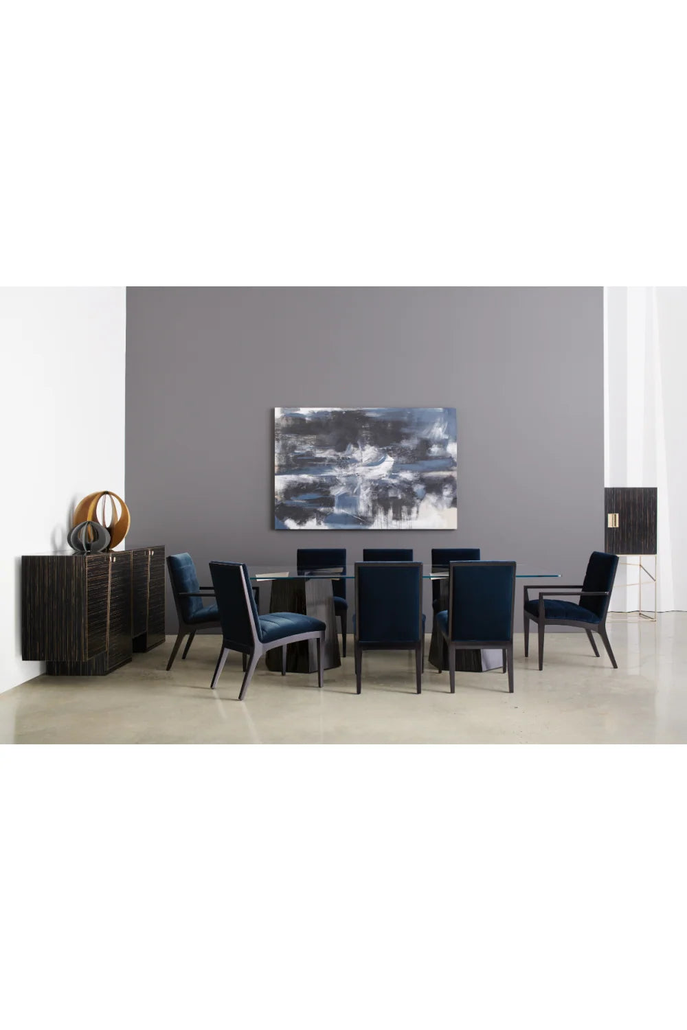Luxury Channeled Upholstered Dining Armchair European Style for Villa