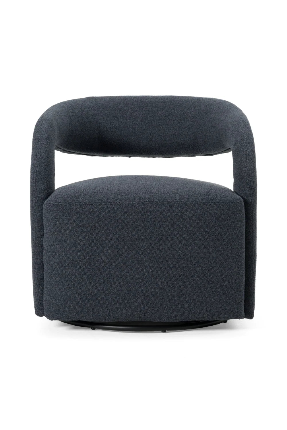 Luxury Charcoal Swivel Chair Modern Italian Style for Villa