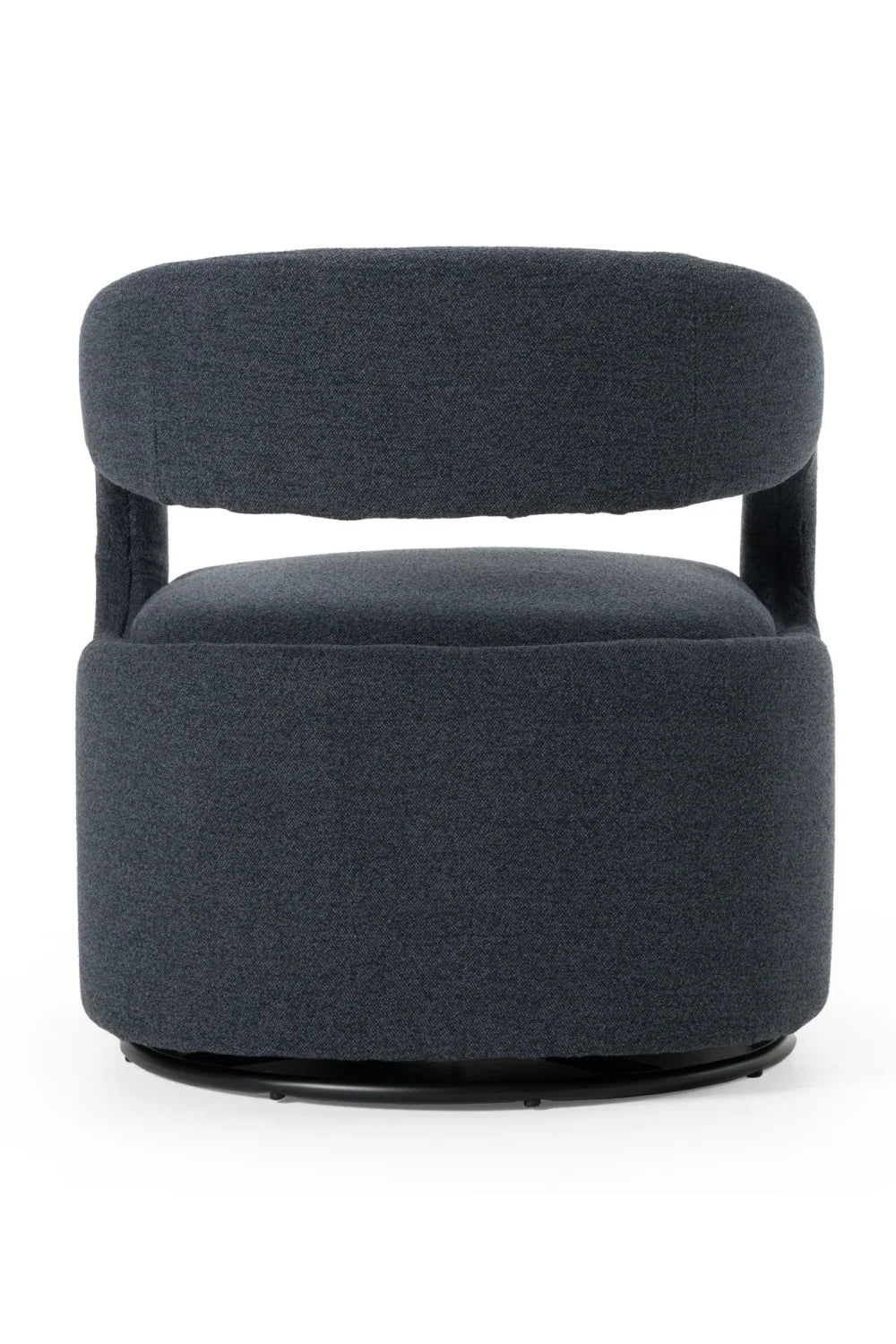 Luxury Charcoal Swivel Chair Modern Italian Style for Villa