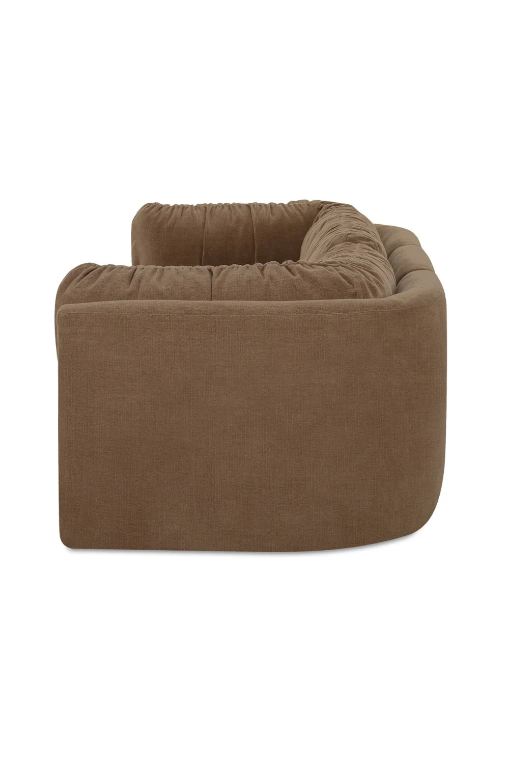 Luxury Chenille 3-Seater Sofa Modern Italian Style for Villa