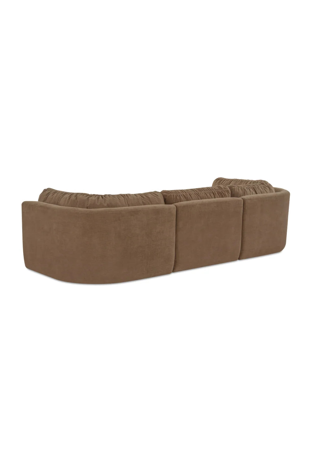 Luxury Chenille 3-Seater Sofa Modern Italian Style for Villa