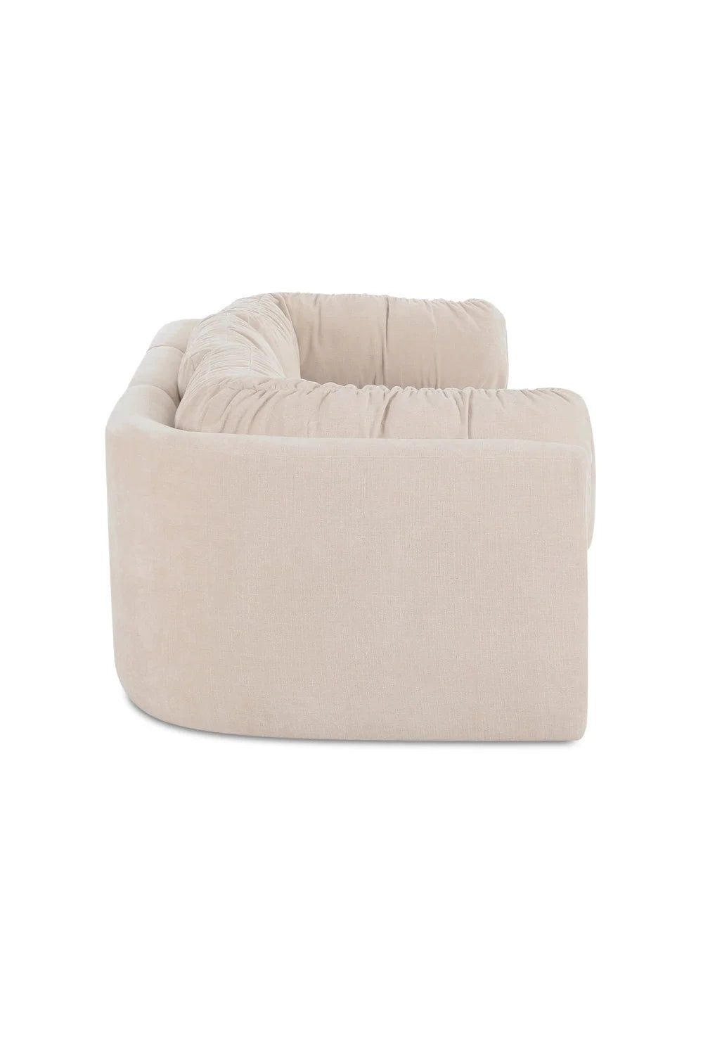 Luxury Chenille 3-Seater Sofa Modern Italian Style for Villa