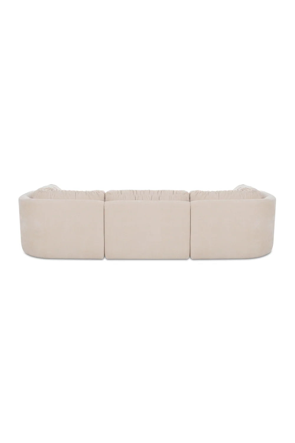 Luxury Chenille 3-Seater Sofa Modern Italian Style for Villa