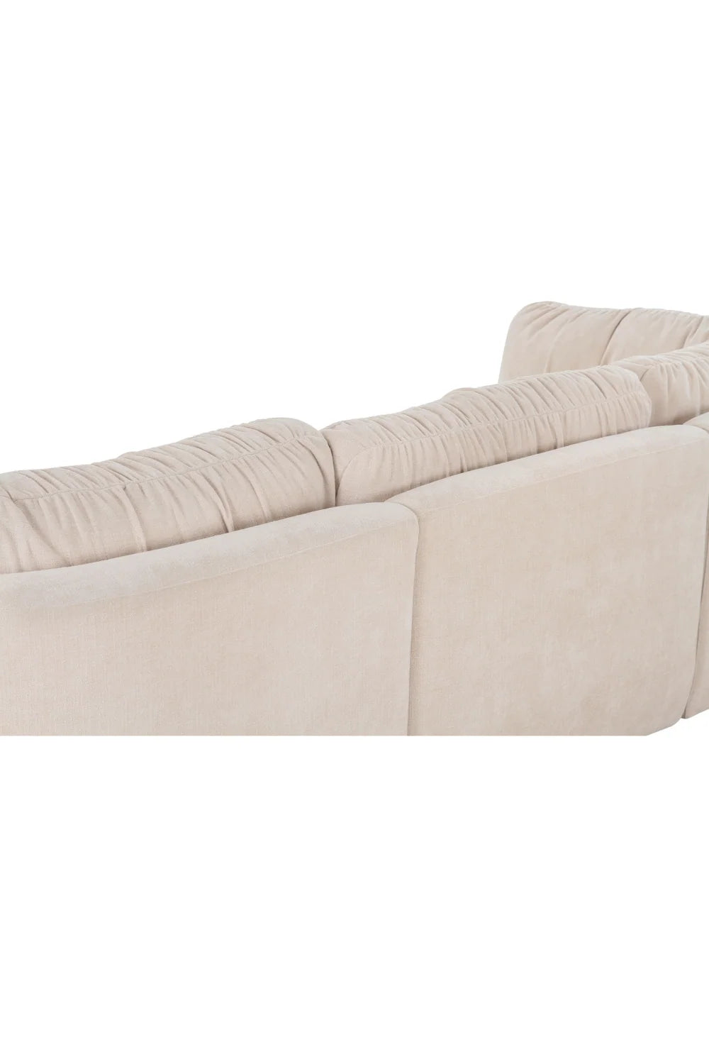 Luxury Chenille 3-Seater Sofa Modern Italian Style for Villa