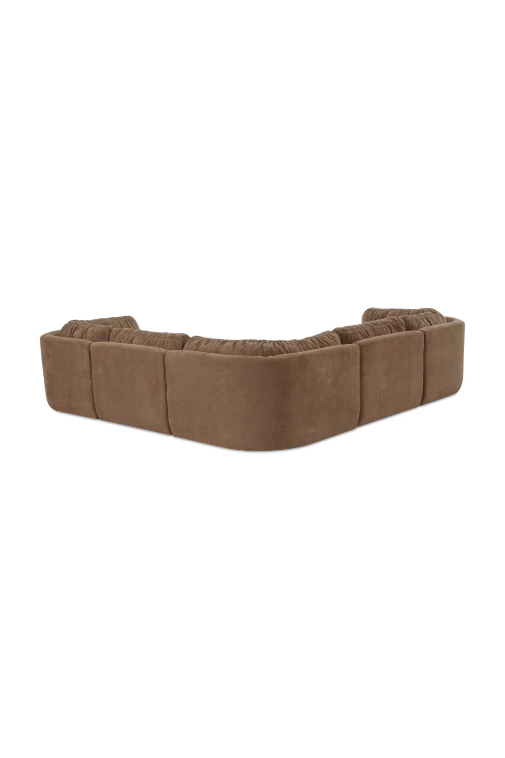 Luxury Chenille L-Shaped Modular Sofa Modern Italian Style for Villa