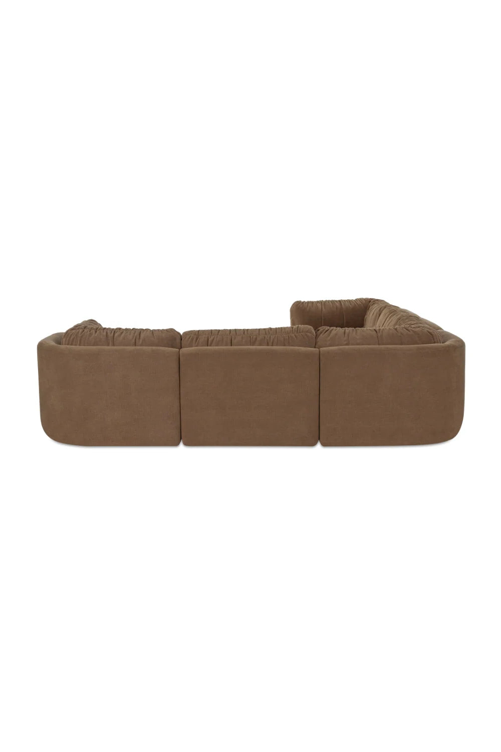 Luxury Chenille L-Shaped Modular Sofa Modern Italian Style for Villa