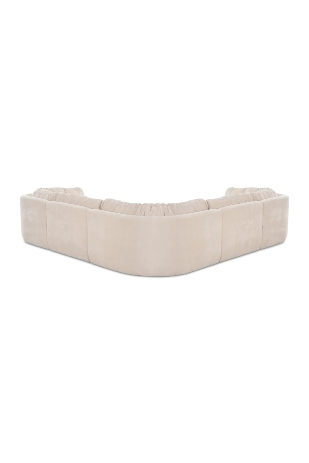 Luxury Chenille L-Shaped Modular Sofa Modern Italian Style for Villa