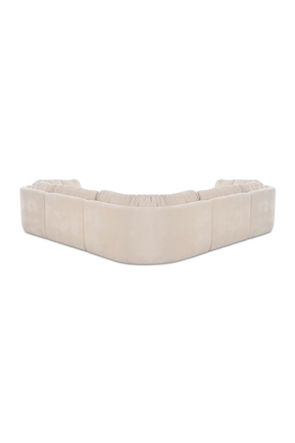 Luxury Chenille L-Shaped Modular Sofa Modern Italian Style for Villa