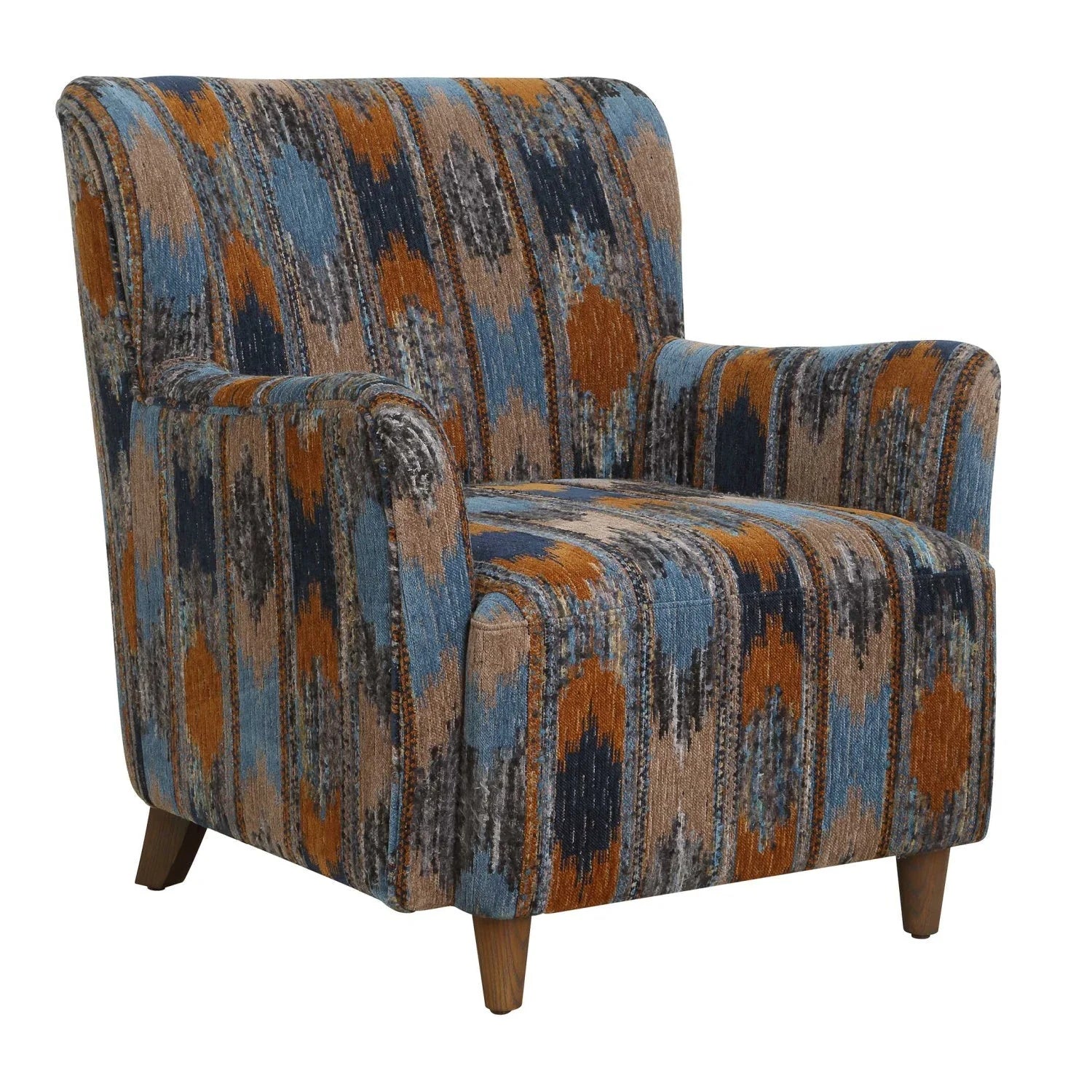 Luxury Chenille Lounge Chair Modern Italian Style for Villa