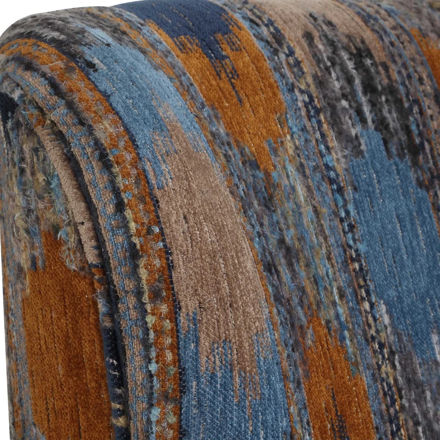 Luxury Chenille Lounge Chair Modern Italian Style for Villa