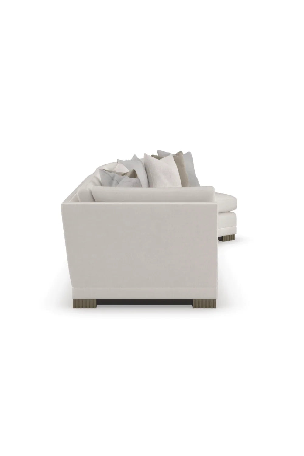 Luxury Chenille Modular Sofa Modern Italian Style for Villa