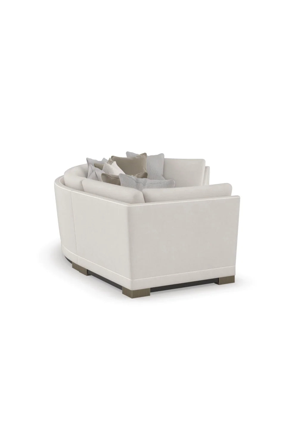 Luxury Chenille Modular Sofa Modern Italian Style for Villa