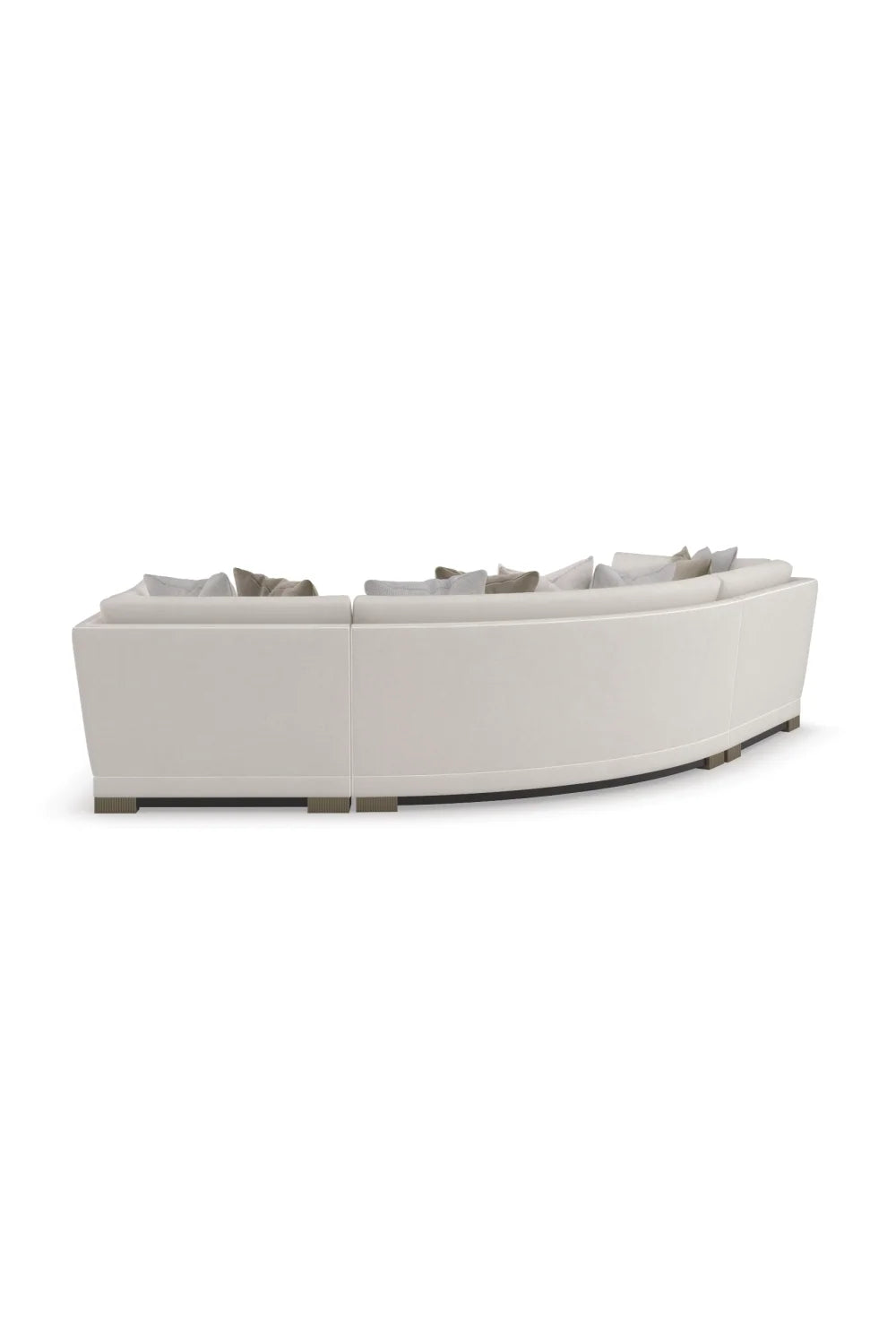 Luxury Chenille Modular Sofa Modern Italian Style for Villa