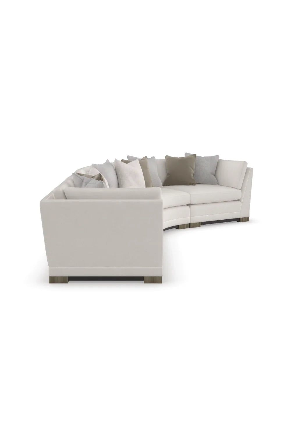 Luxury Chenille Modular Sofa Modern Italian Style for Villa