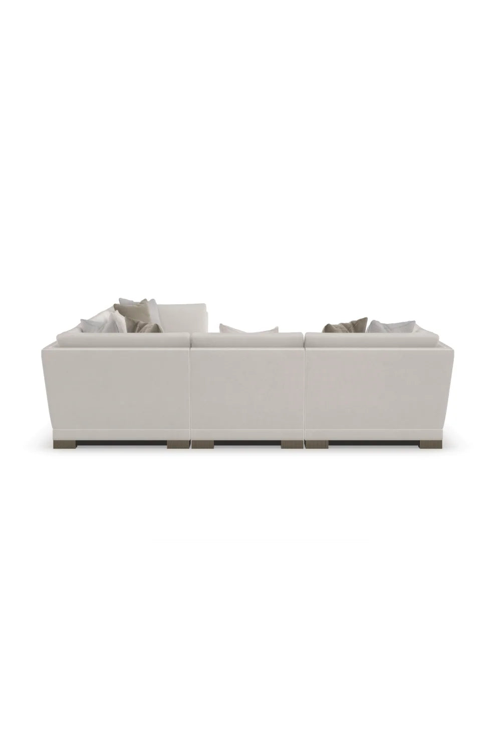 Luxury Chenille Modular Sofa Modern Italian Style for Villa