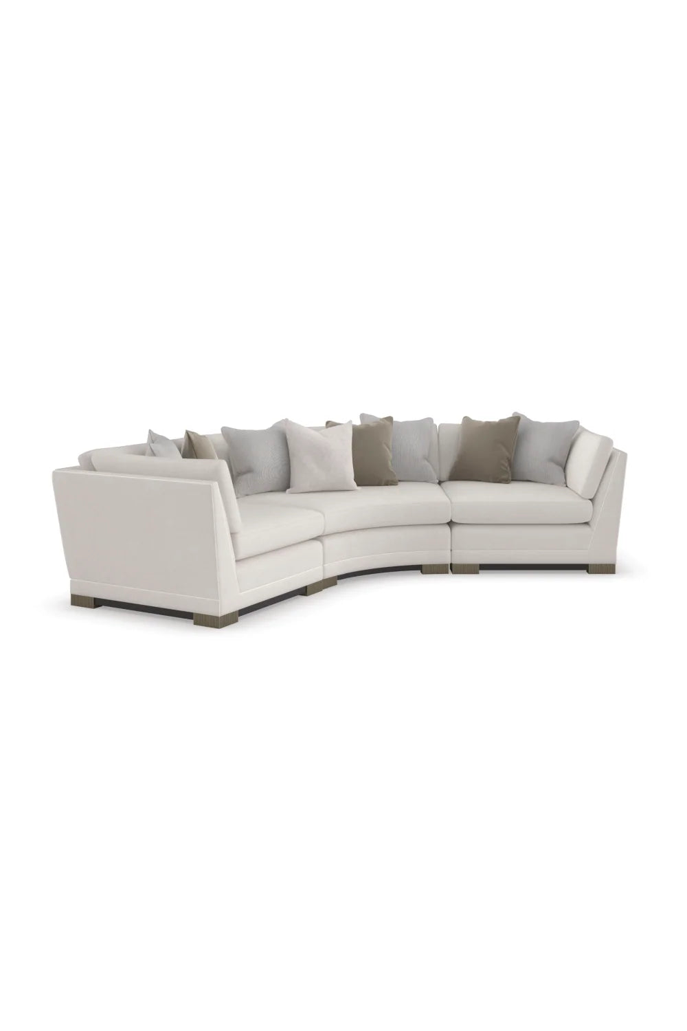 Luxury Chenille Modular Sofa Modern Italian Style for Villa