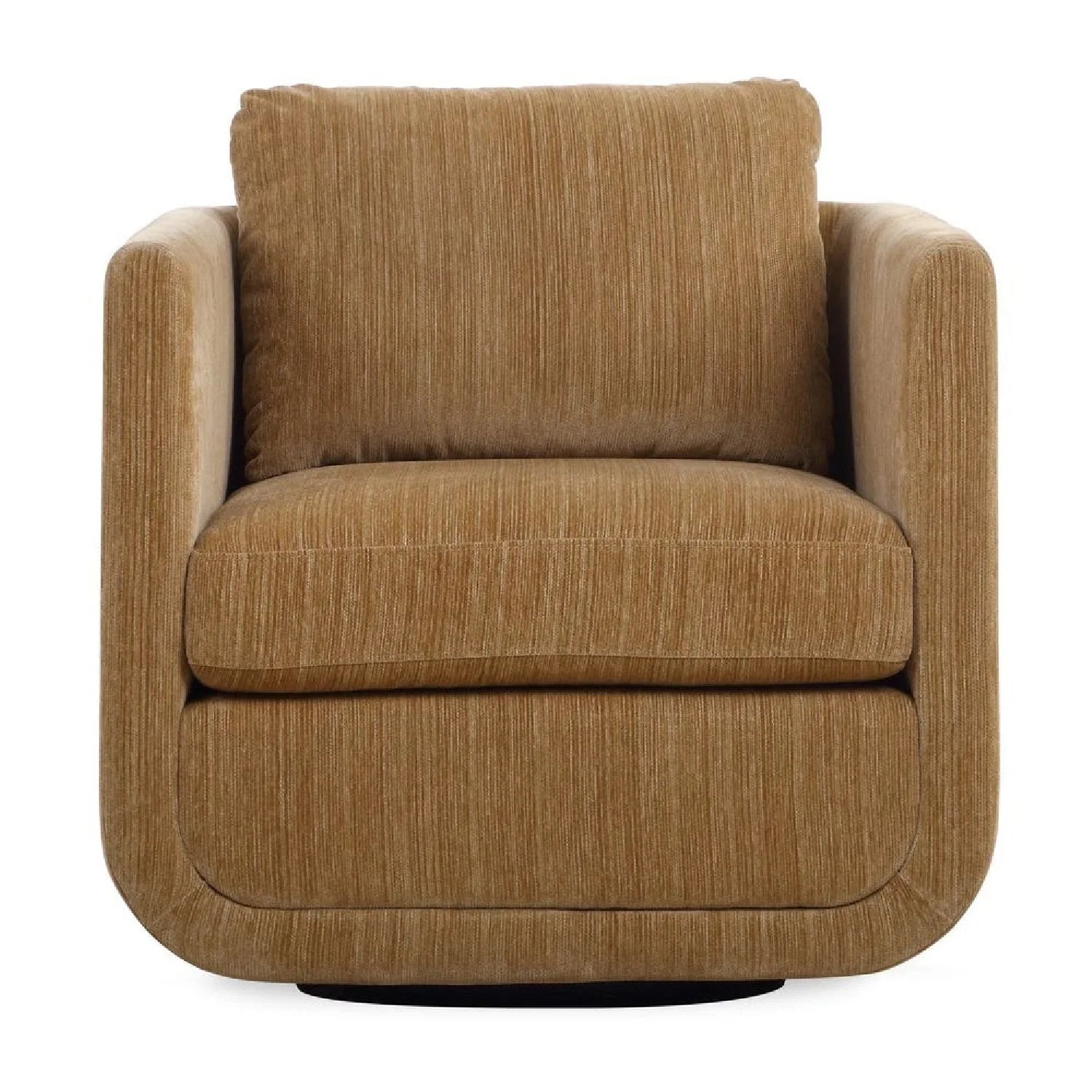 Luxury Chenille Rounded Swivel Accent Chair Modern Italian Style for Villa