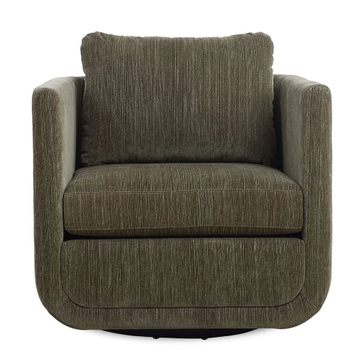 Luxury Chenille Rounded Swivel Accent Chair Modern Italian Style for Villa