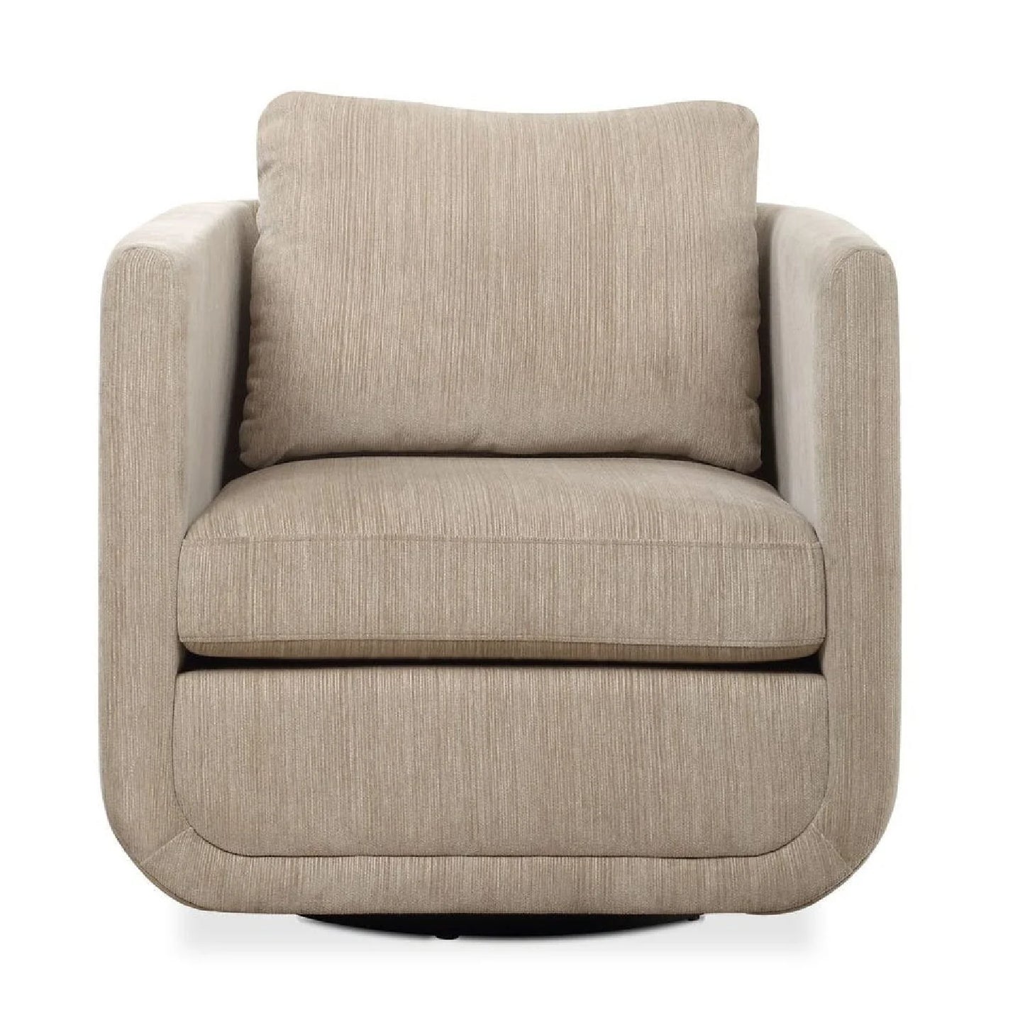 Luxury Chenille Rounded Swivel Accent Chair Modern Italian Style for Villa
