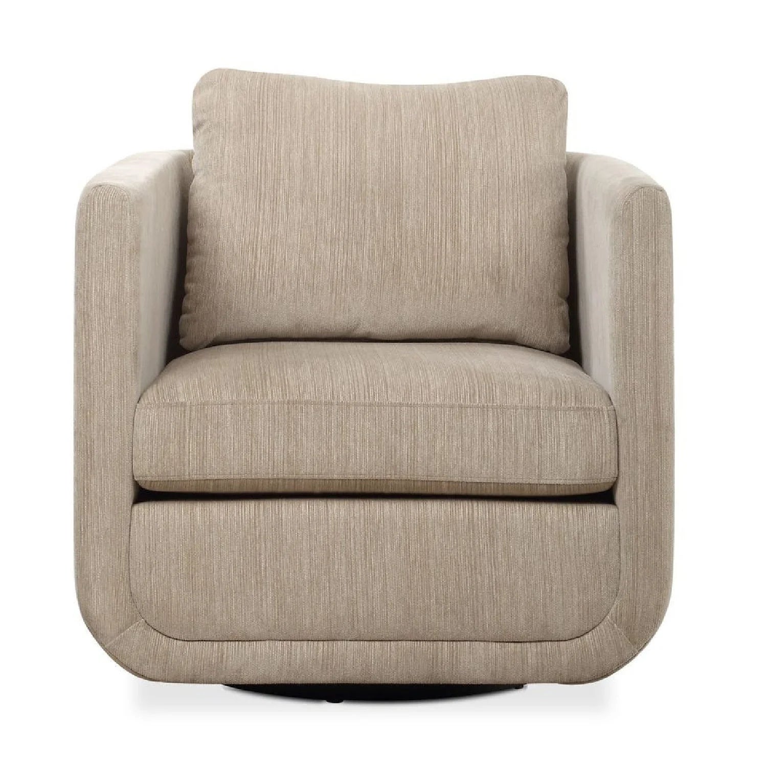Luxury Chenille Rounded Swivel Accent Chair Modern Italian Style for Villa