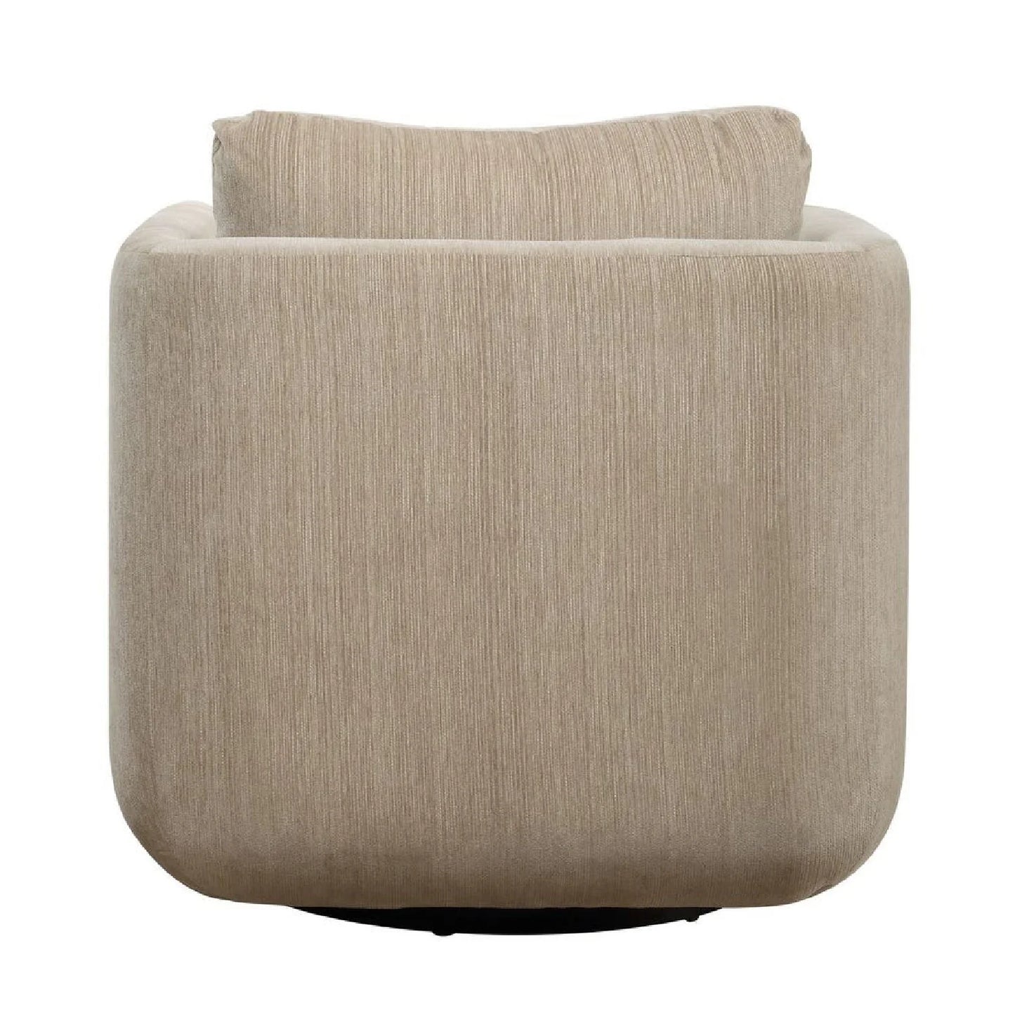 Luxury Chenille Rounded Swivel Accent Chair Modern Italian Style for Villa