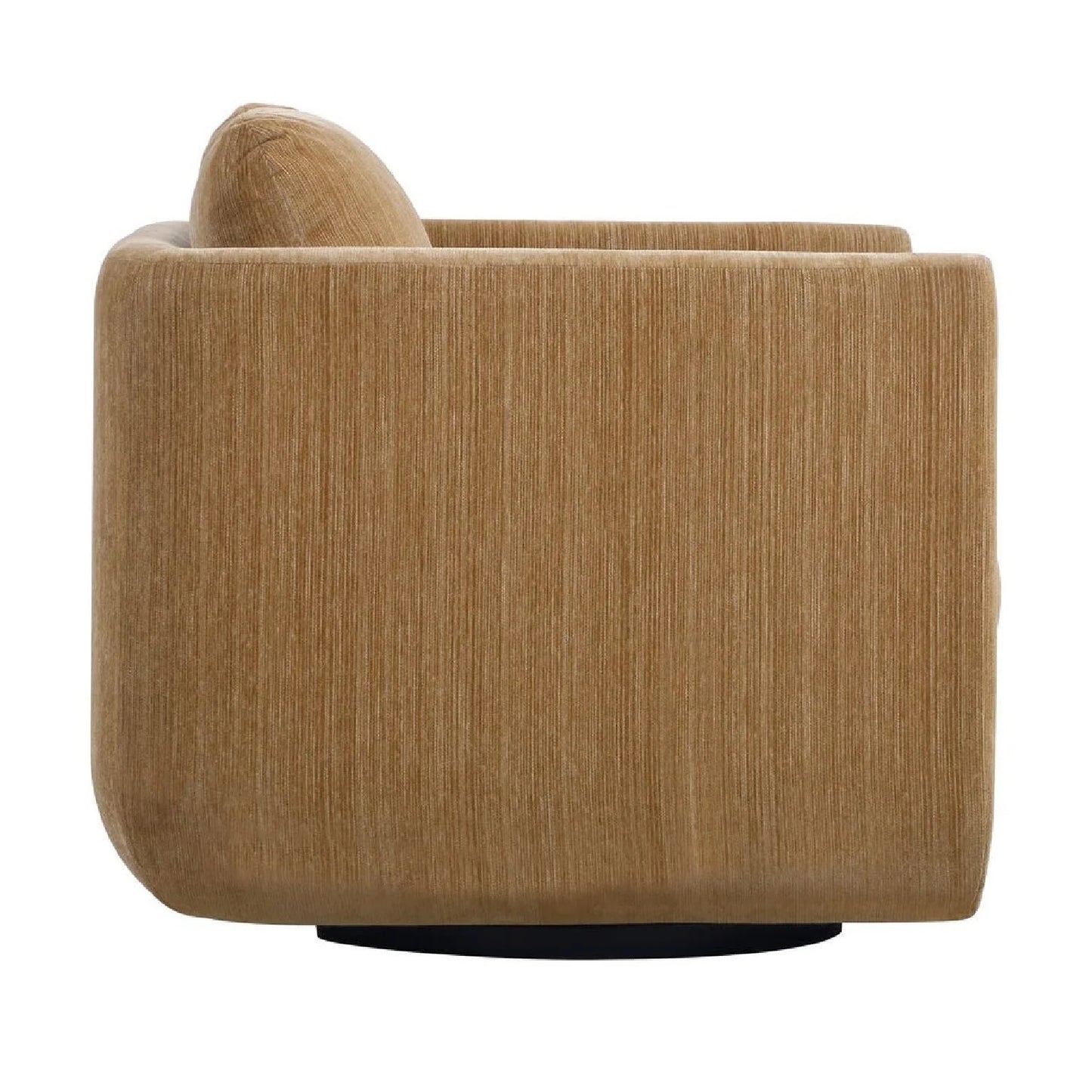 Luxury Chenille Rounded Swivel Accent Chair Modern Italian Style for Villa