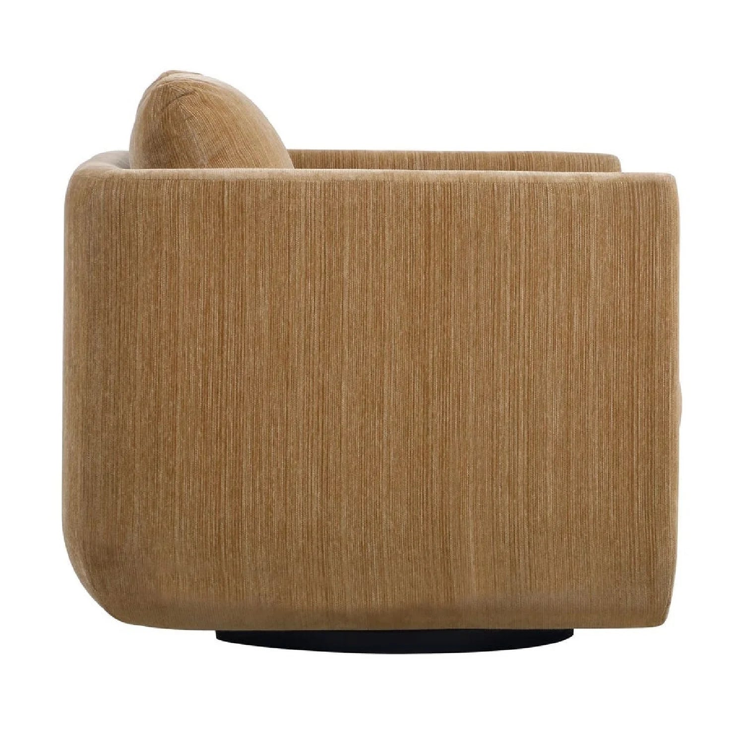 Luxury Chenille Rounded Swivel Accent Chair Modern Italian Style for Villa