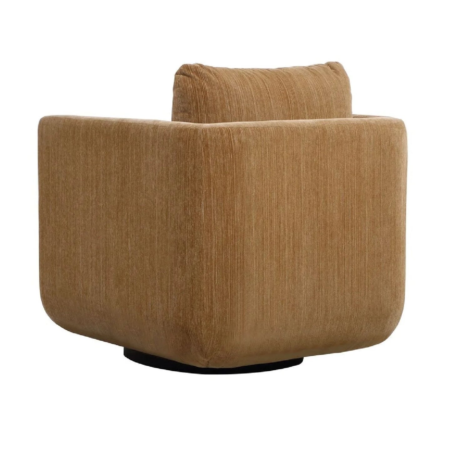 Luxury Chenille Rounded Swivel Accent Chair Modern Italian Style for Villa