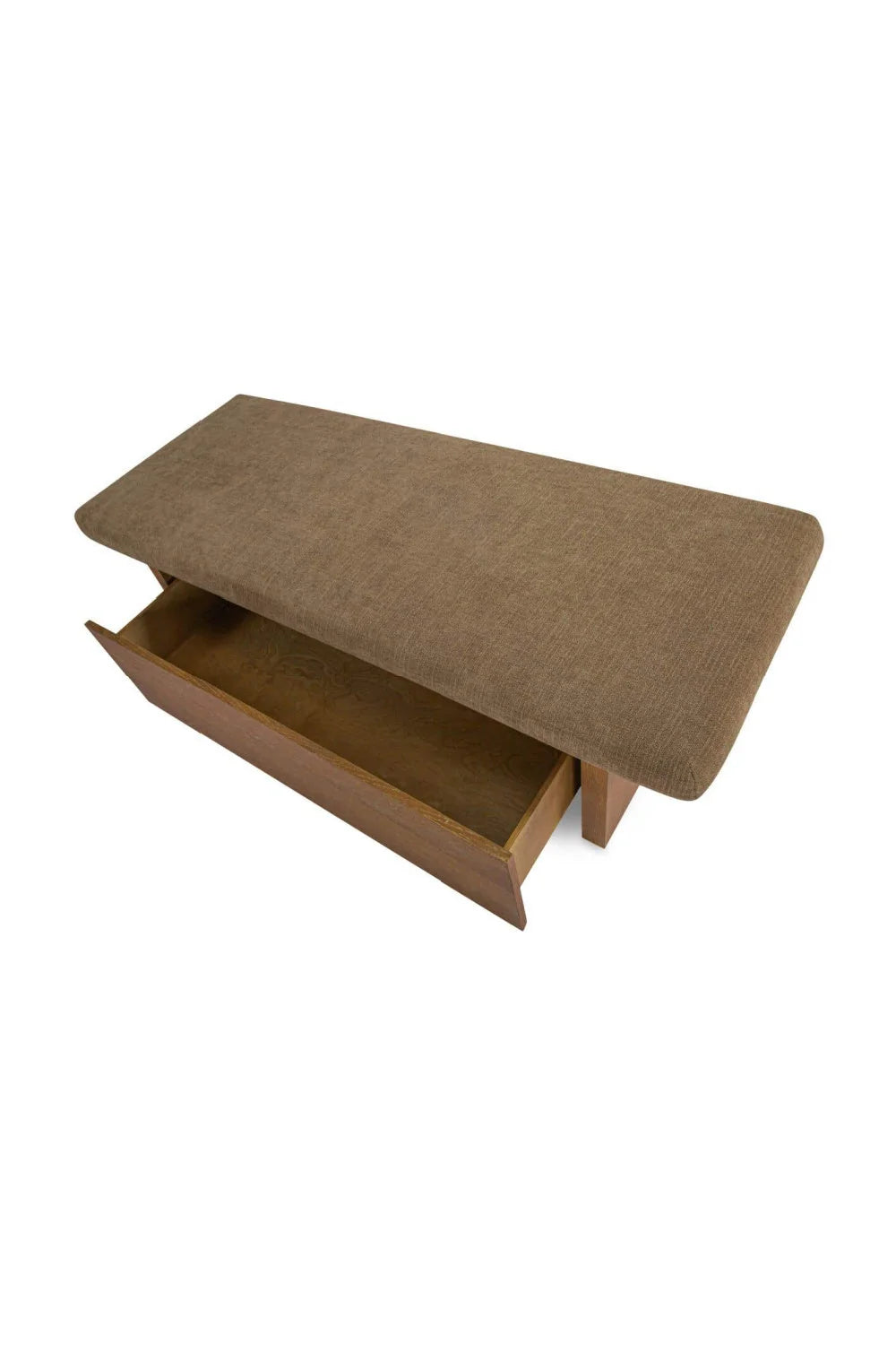 Luxury Chenille Storage Bench European Style for Villa