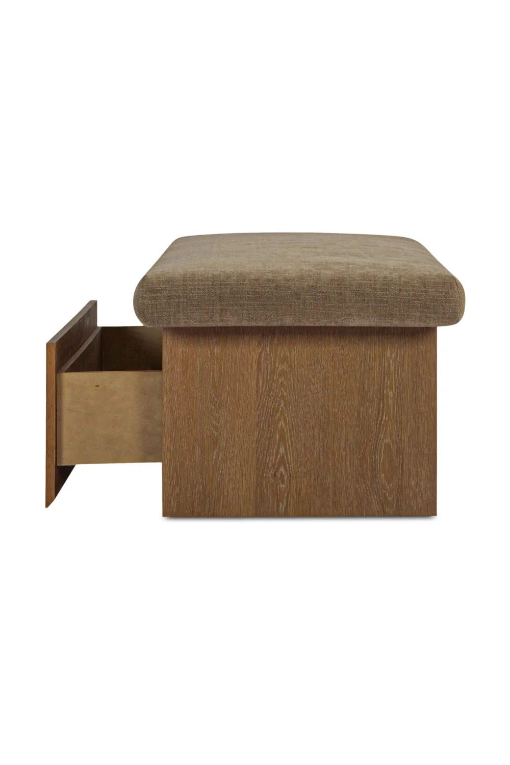 Luxury Chenille Storage Bench European Style for Villa