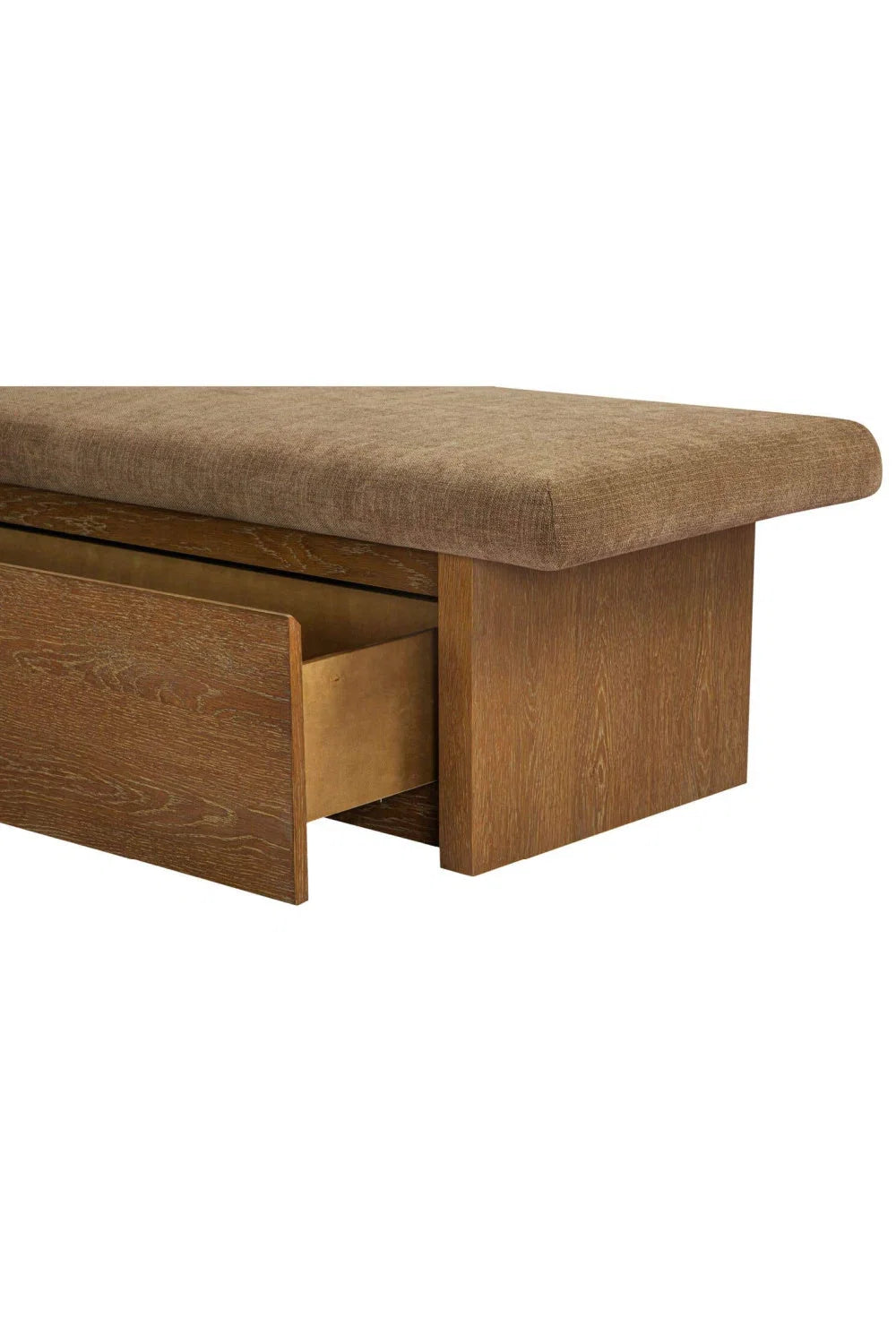 Luxury Chenille Storage Bench European Style for Villa