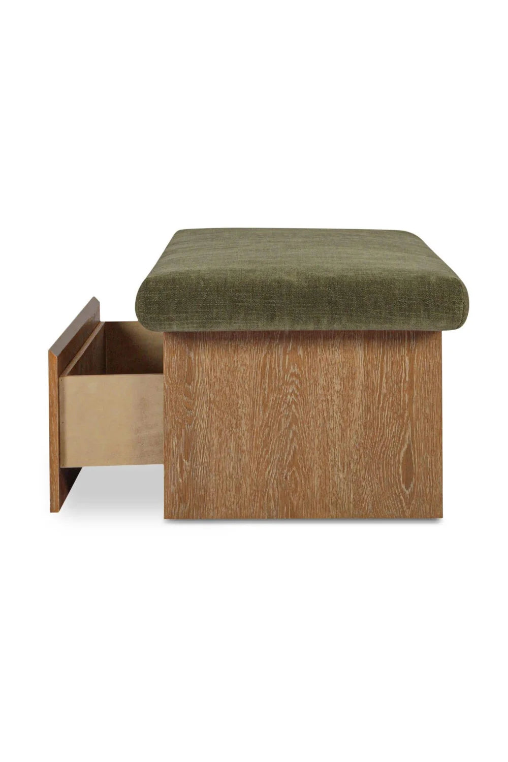 Luxury Chenille Storage Bench European Style for Villa