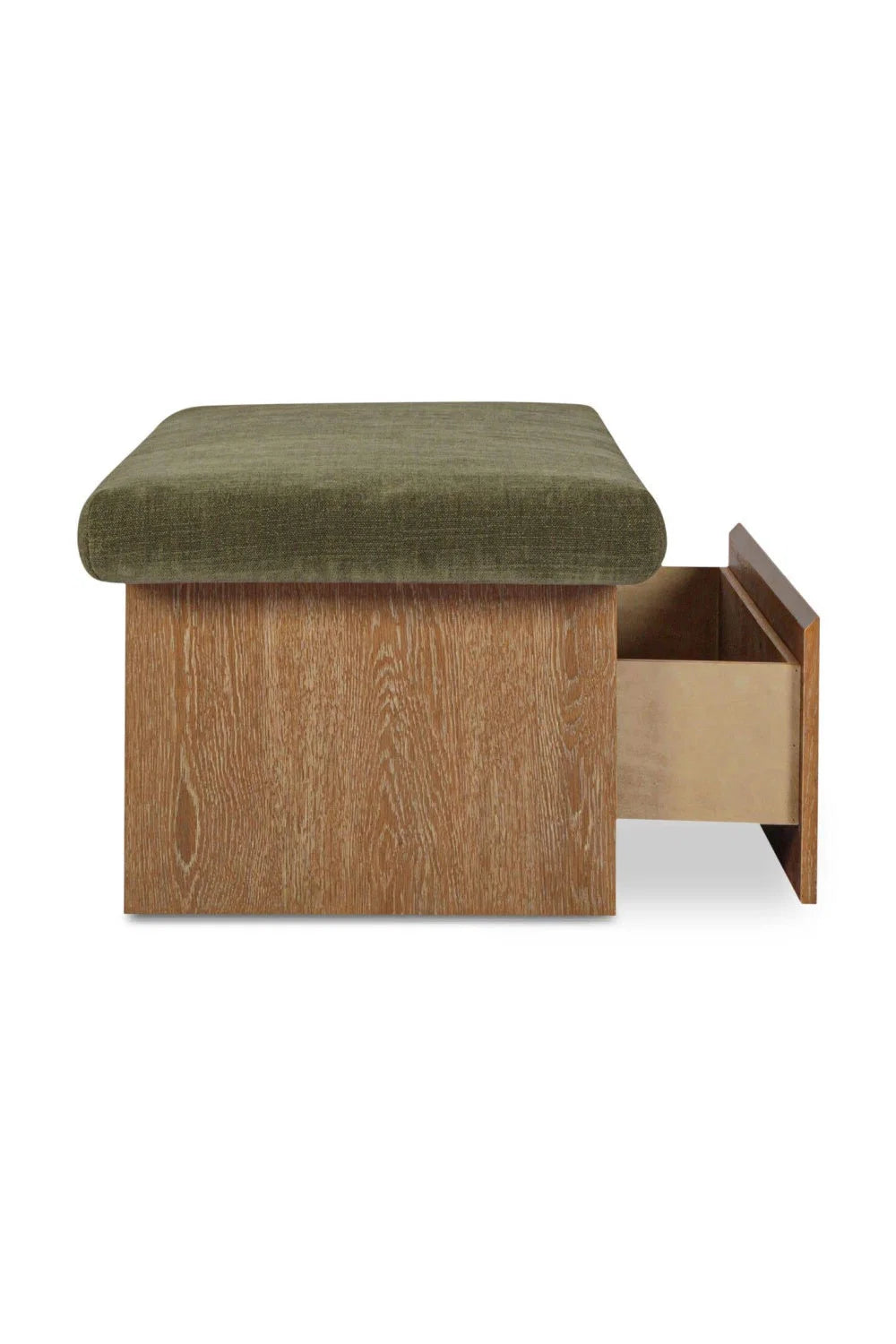 Luxury Chenille Storage Bench European Style for Villa