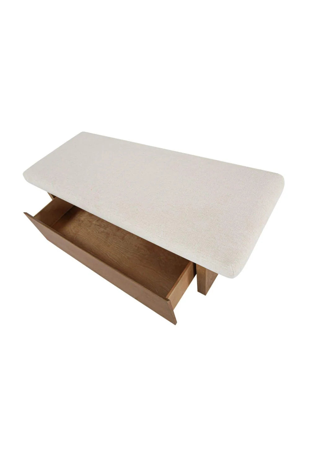 Luxury Chenille Storage Bench European Style for Villa